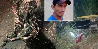 Motociclista morre após moto bater de frente com caminhão leiteiro na R0-470; vídeo