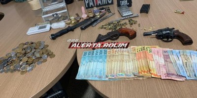 Rolim de Moura: Casal é preso acusado de tráfico de drogas e posse ilegal de arma de...