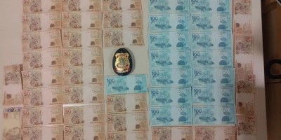 Polícia Federal prende dupla com R$ 3 mil em notas falsas