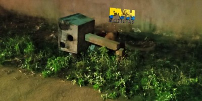 Idoso é encontrado morto embaixo de lixeira de concreto