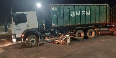 Mulher morre atropelada por caminhão em Vilhena