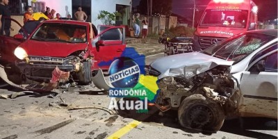 Colisão entre dois carros é registrada em Ji-Paraná