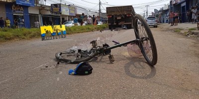 Mulher morre esmagada por caminhão em Porto Velho