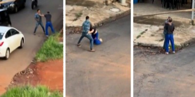Briga com socos e chutes tem final inesperado em GO; vídeo