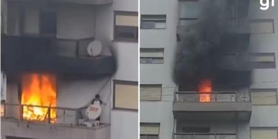 Criança é resgatada de apartamento em chamas no RS; vídeo