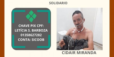 PIX SOLIDÁRIO em prol de CIDAIR MIRANDA 