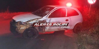 Colisão frontal entre dois carros é registrada na RO-383, em Rolim de Moura
