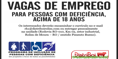 VAGAS DE EMPREGO - DISTRIBOI - SETEMBRO 24