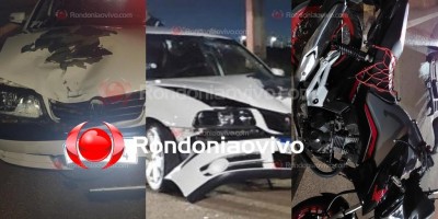 Disputa de racha acaba em grave acidente com casal ferido