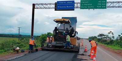 Nova 364 avança com obras na BR-364