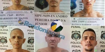 Veja quem são os presos que fugiram do presídio 470 após escavarem túnel em RO