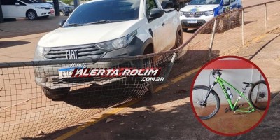 Acidente entre carro e bicicleta é registrado em Rolim de Moura