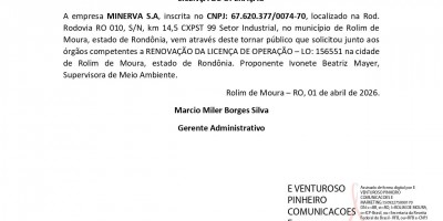 LICENÇA DE OPERAÇÃO - MINERVA S.A