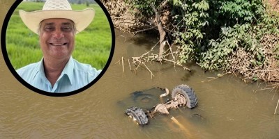 Pecuarista morre após caminhonete cair de ponte sobre o Rio São João, na RO-257, em...