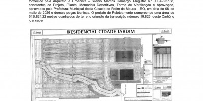 EDITAL DE RELOTEAMENTO - RESIDENCIAL CIDADE JARDIM