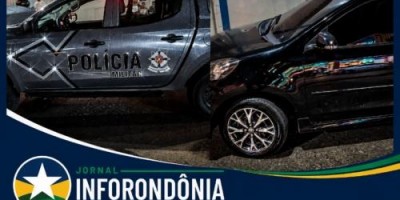 Homem é preso após colidir com viatura da PM e fugir em RO