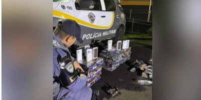 PM encontra 342 celulares escondidos em carga de farinha