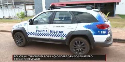 Veja o vídeo: Polícia Militar orienta população sobre golpe do falso sequestro e como...