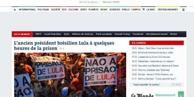 Mandado de prisão de Lula repercute na imprensa internacional Mandado de prisão de Lula repercute na imprensa internacional