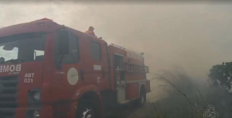 Incêndio Florestal destrói três quilômetros de vegetação em Ariquemes, RO