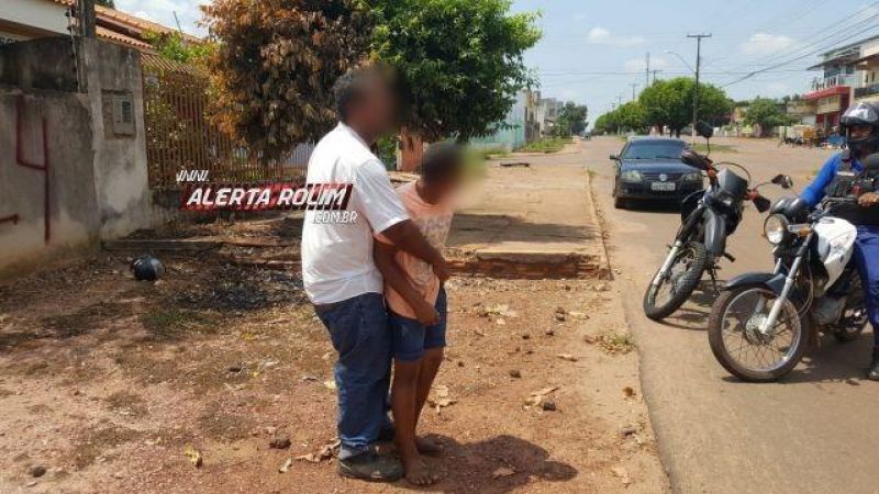 Rolim de Moura – Utilizando chave micha, adolescente furta moto em frente de hospital, mas é seguido e detido por popular