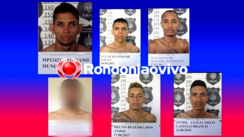 IDENTIFICADOS: Confira nomes e imagens de apenados que fugiram do presídio Ênio Pinheiro