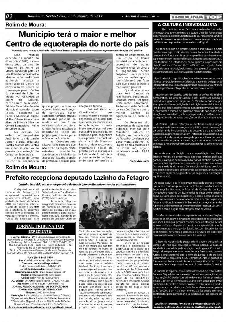 JORNAL TRIBUNA TOP - EDIÇÃO 0244 JORNAL TRIBUNA TOP - EDIÇÃO 0244