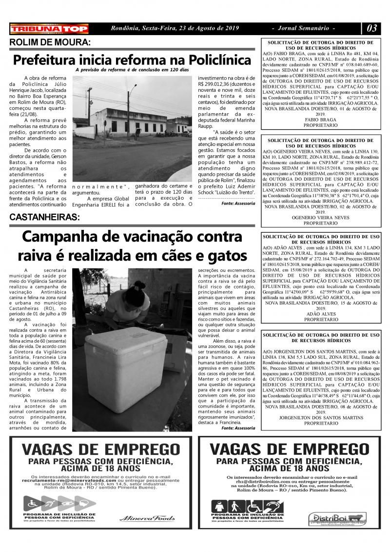 JORNAL TRIBUNA TOP - EDIÇÃO 0244 JORNAL TRIBUNA TOP - EDIÇÃO 0244