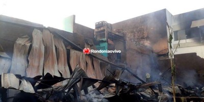 PORTO VELHO: Veja o rastro de destruição causado por incêndio no depósito de loja