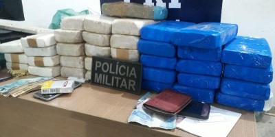 PRF e Polícia Militar apreende quase 39 Kg de drogas em Alto Paraíso