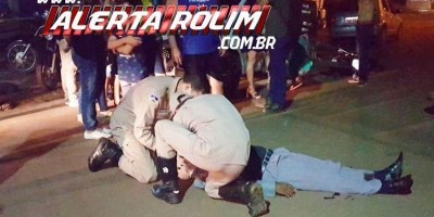 Acidente envolvendo duas motos deixa um ferido em Rolim de Moura