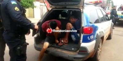 Polícia flagra assaltantes espancando mulher durante roubo na capital