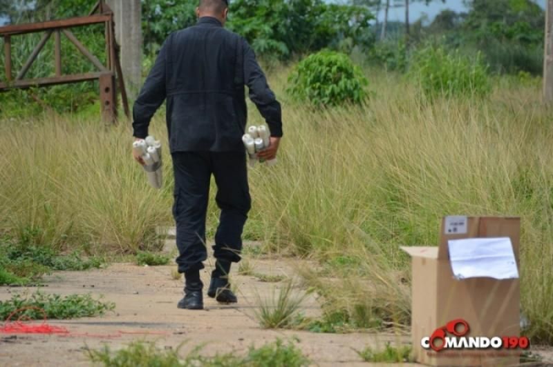 BOPE detona artefatos explosivos apreendidos pela PRF, em Ji-Paraná; veja o vídeo