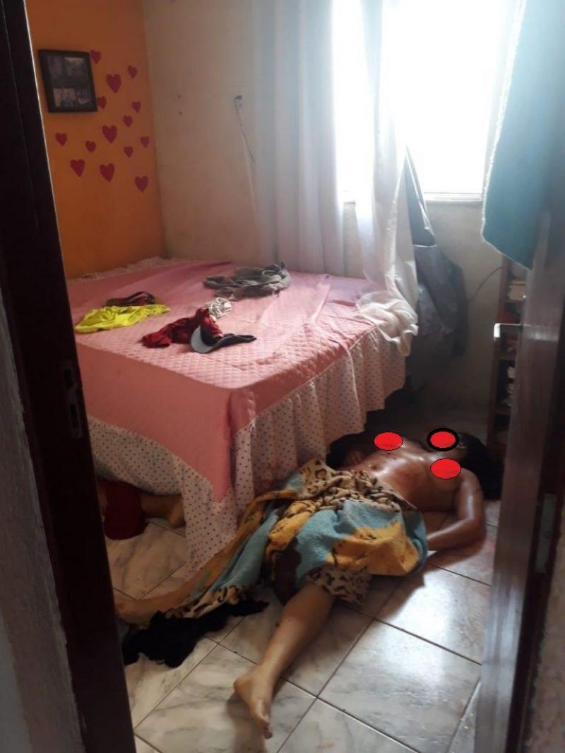 Imagens Fortes: Policial Militar mata esposa e amante após flagrar traição em São Luís