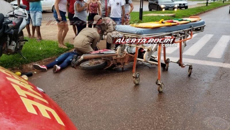 Acidente entre duas motos deixa condutores feridos no começo da noite de domingo em Rolim Acidente entre duas motos deixa condutores feridos no começo da noite de domingo em Rolim