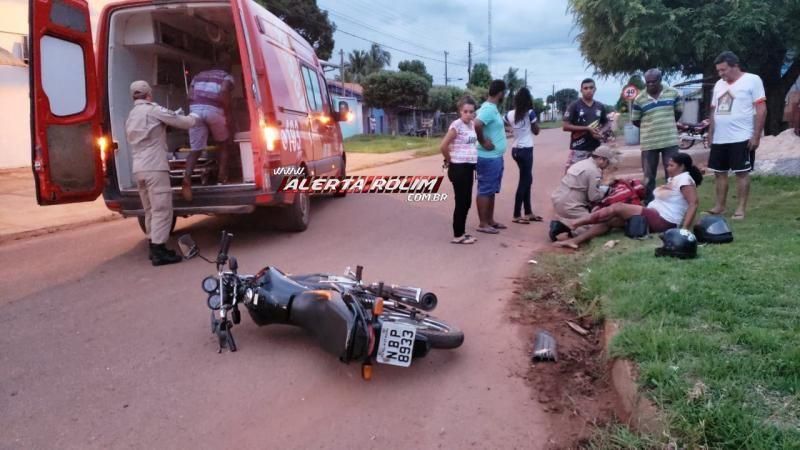 Segundo acidente desta sexta deixa casal ferido em Rolim de Moura Segundo acidente desta sexta deixa casal ferido em Rolim de Moura