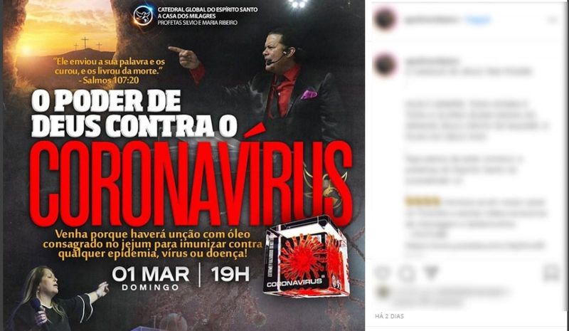 Polícia investiga igreja que teria prometido imunizar fiéis do coronavírus em Porto Alegre
