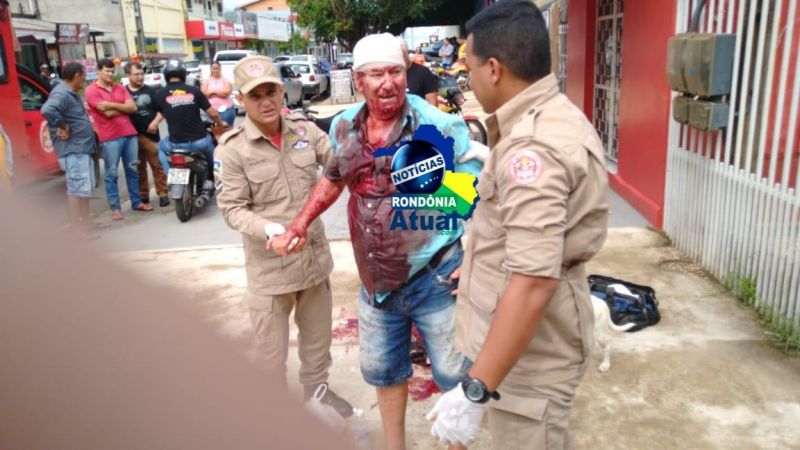 Idoso é agredido com a própria bengala por empresário em Ji-Paraná