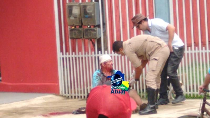 Idoso é agredido com a própria bengala por empresário em Ji-Paraná