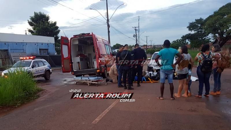 Motociclista fica ferido ao ser atingido por carro que trafegava pela contramão em Rolim de Moura Motociclista fica ferido ao ser atingido por carro que trafegava pela contramão em Rolim de Moura