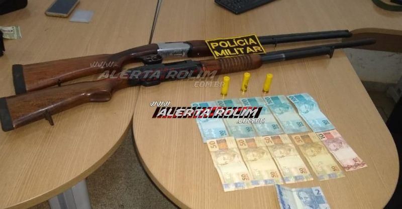 Homem é preso com duas armas de fogo e munições na zona rural de Rolim de Moura