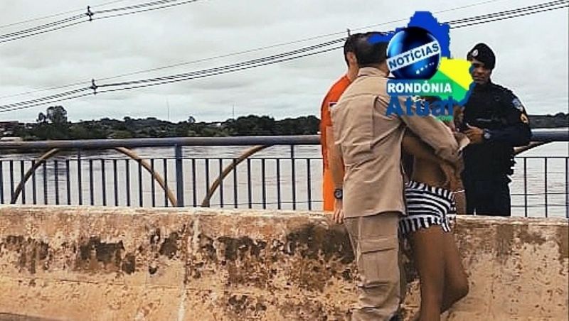 Garotas gravam vídeo em tom de brincadeira e mobilizam PM e Corpo de Bombeiro após tentar pular de ponte em Ji-Paraná