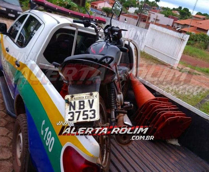Duas motos roubadas são recuperadas pela Polícia Militar em Rolim de Moura Duas motos roubadas são recuperadas pela Polícia Militar em Rolim de Moura