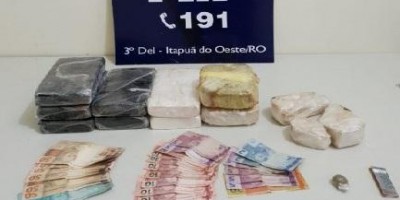 Casal é preso com R$ 400 mil em cocaína durante abordagem da PRF na BR-364