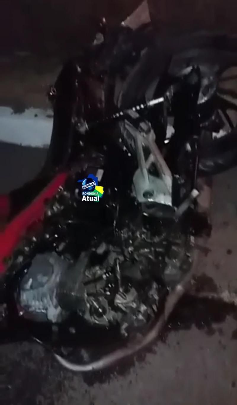 Trágico acidente na BR-364 tira a vida de motociclista em Presidente Médici; veja o vídeo