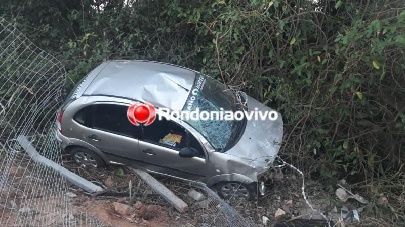 Seis pessoas saem ilesas após capotamento em Porto Velho