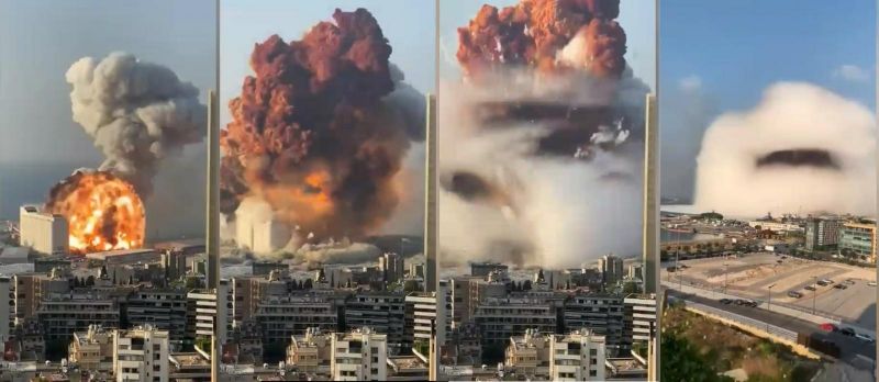 Vídeos impressionantes: Explosão devasta região portuária no Líbano Vídeos impressionantes: Explosão devasta região portuária no Líbano