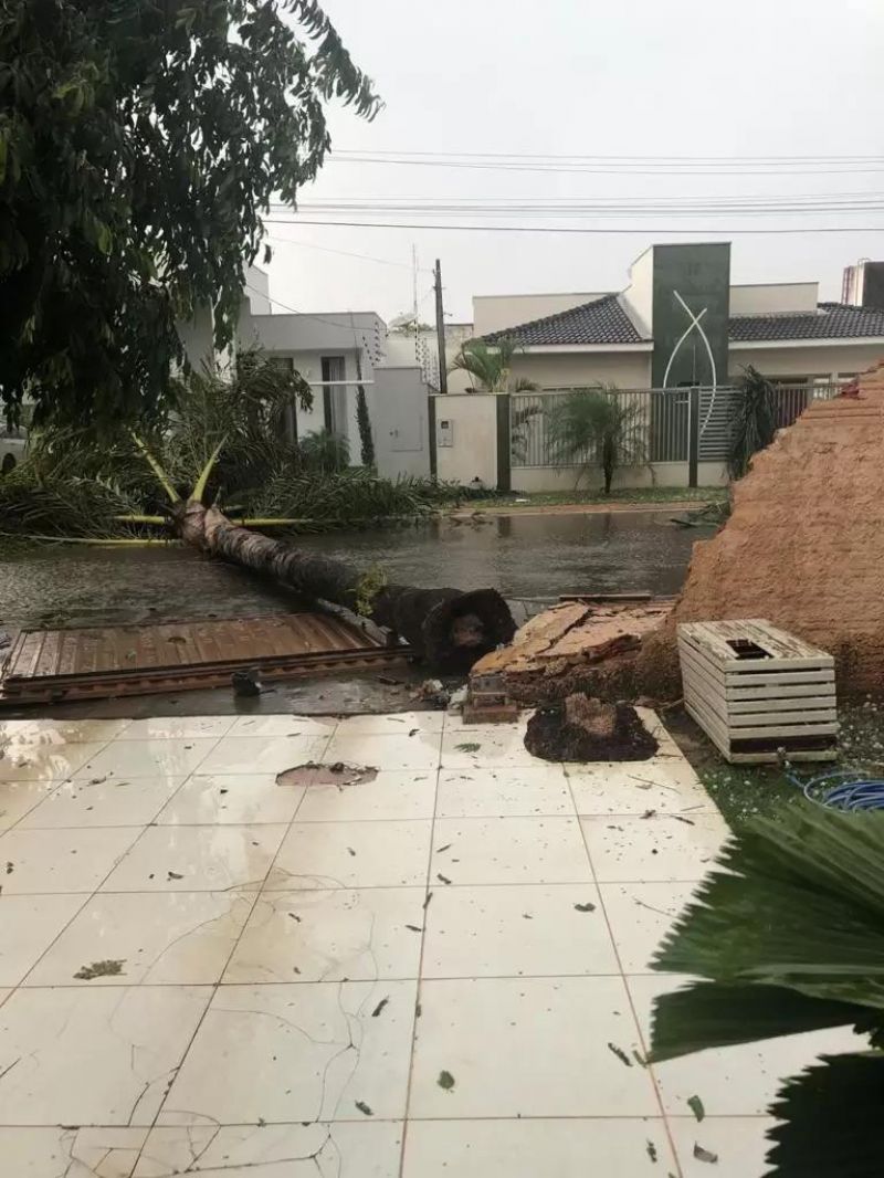 Veja fotos e vídeos: Temporal com granizo causa estrago também em Vilhena Veja fotos e vídeos: Temporal com granizo causa estrago também em Vilhena