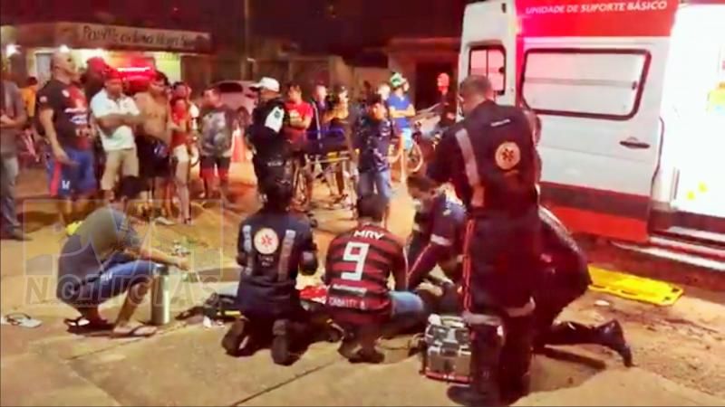 Ciclista morre atropelado e motorista bêbado é surrado por populares ao tentar fugir