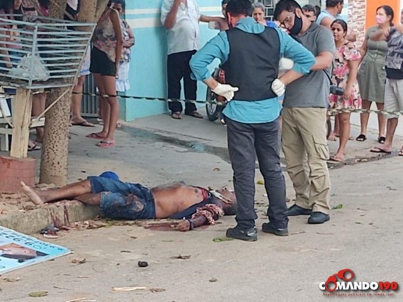 Enciumado, marido mata homem que estava conversando com sua esposa no meio da rua, em Ji-Paraná